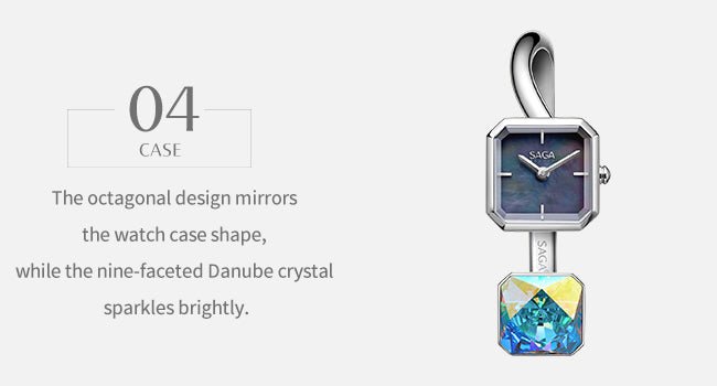 Light of Vendome Cuff Bangle Watch - Dark/Silver - Image 9 Light of Vendome Cuff Bangle Watch - Dark/Silver - Image 9