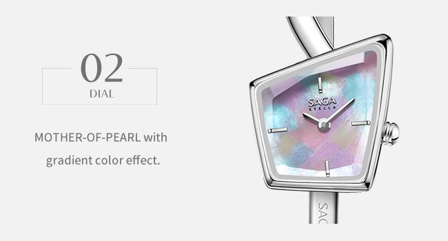 Illusion Crystal Bangle Watch - Silver Bracelet/Clear Crystal - Image 9 Illusion Crystal Bangle Watch - Silver Bracelet/Clear Crystal - Image 9