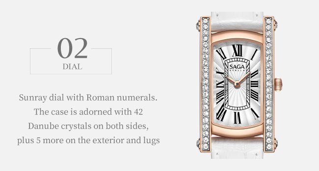 Classic Square Crystal Watch Rose Gold - Image 7 Classic Square Crystal Watch Rose Gold - Image 7