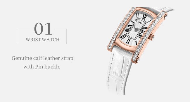 Classic Square Crystal Watch Rose Gold - Image 9 Classic Square Crystal Watch Rose Gold - Image 9