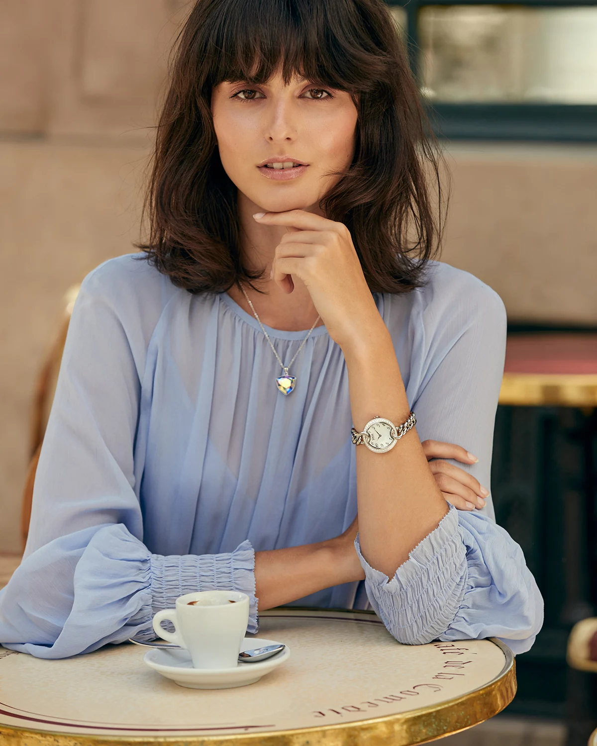 SAGA Chain Women’s Luxury Crystal Watch – Silver Mother of Pearl – SAGA watch at Wristorie SAGA Chain Women’s Luxury Crystal Watch – Silver Mother of Pearl – SAGA watch at Wristorie